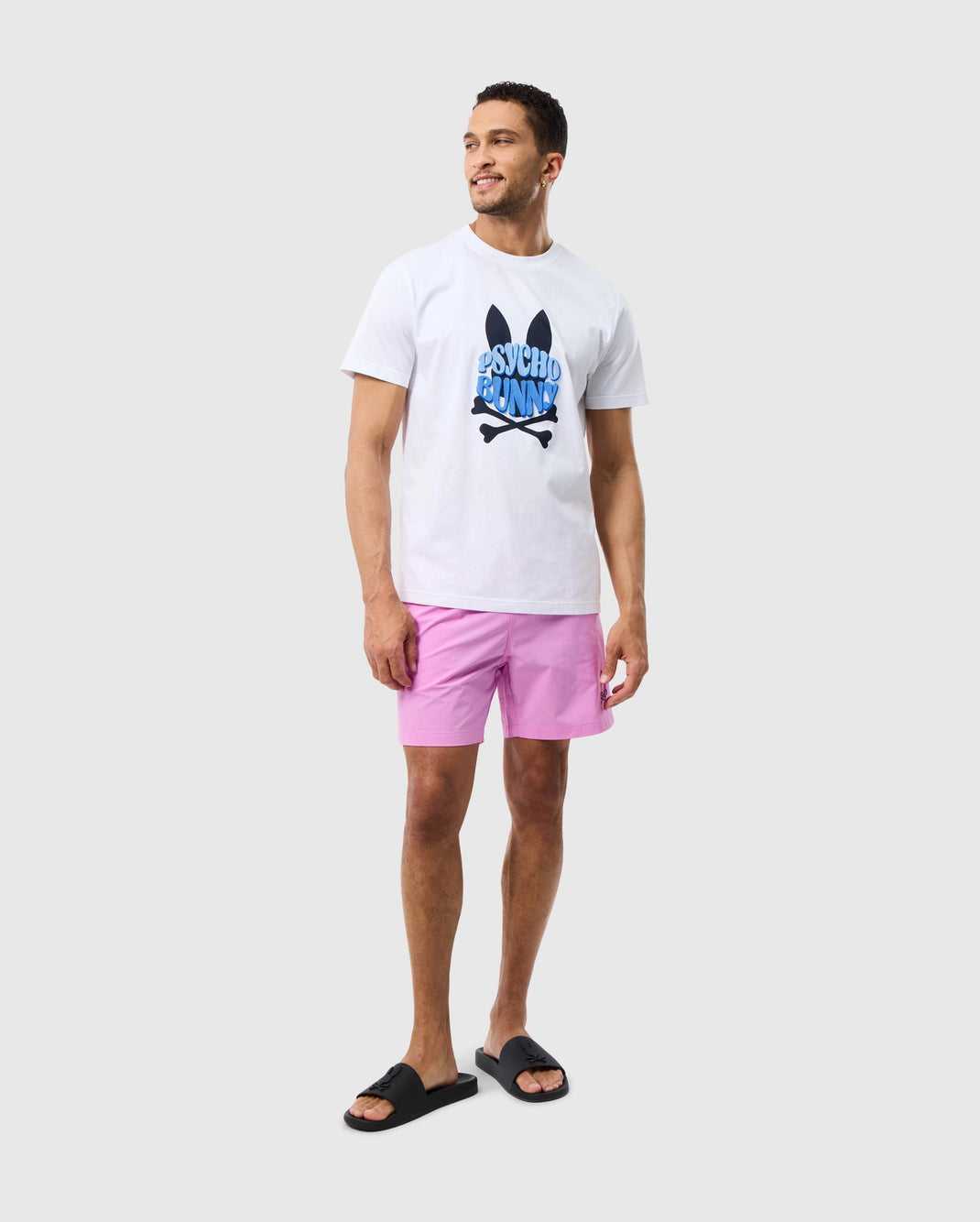 Tees Psycho Bunny Preston Graphic Tee Blanche Homme | PZR-73946331